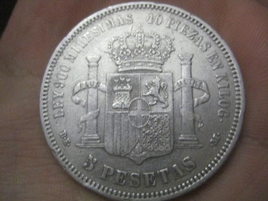 5 pesetas 1871 (18-73) DEM Ko3